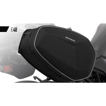 Sacoche cavalière latérale Shad E48 extensibles DE 23 A 29L semi-rigides (Fixation SR Side Bag Holder vendue séparément) (X0SE482) (VENDU A LA PAIRE) – Image 7
