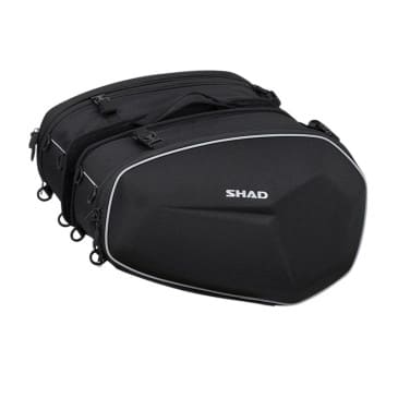 Sacoche cavalière latérale Shad E48 extensibles DE 23 A 29L semi-rigides (Fixation SR Side Bag Holder vendue séparément) (X0SE482) (VENDU A LA PAIRE)