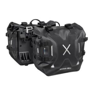 Sacoche cavalière latérale Shad TR30 Terra noir étanche double Locking System (Fixation 3P et 4P System vendu séparément) (X0TR30)