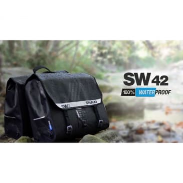 Sacoche cavalière latérale Shad SW42 noir 25L (Fixation universelle inclue) (X0SW42) – Image 2