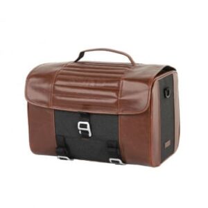 Sacoche cavalière latérale Shad SR28 Café Racer imperméable marron 27L (Fixation SR Side Bag Holder vendue séparément) (X0SR28)