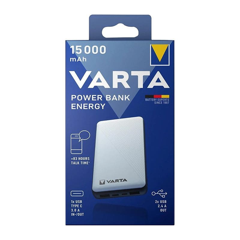 Batterie externe Power Bank VARTA 15000 mAh 5V (4 port x2 USB-A, x1 TYPE C, x1 micro USB) – Image 5