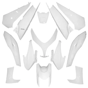 Kit carrosserie Yamaha 500 T-Max 2008>2011 blanc brillant (13 pièces)