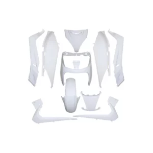 Kit carrosserie Yamaha 125-250 X-Max 2006>2009 / MBK 125-250 Skycruiser 2006>2009 blanc brillant (10 pièces)