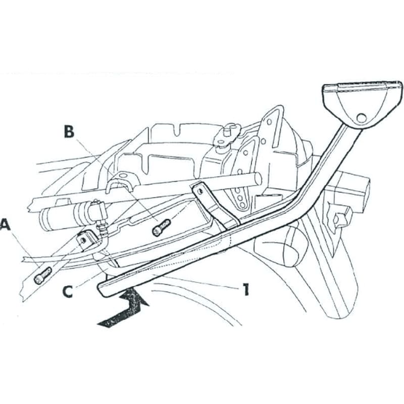 Fixation top case Shad Top Master pour SUZUKI 600 GSX-F 1998+, 750 GSX 1998+ (S0G78T) – Image 3