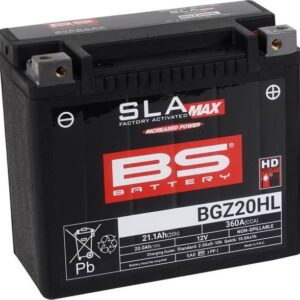 Batterie SLA Max BGZ20HL prête à l'emploi : AGM sans entretien