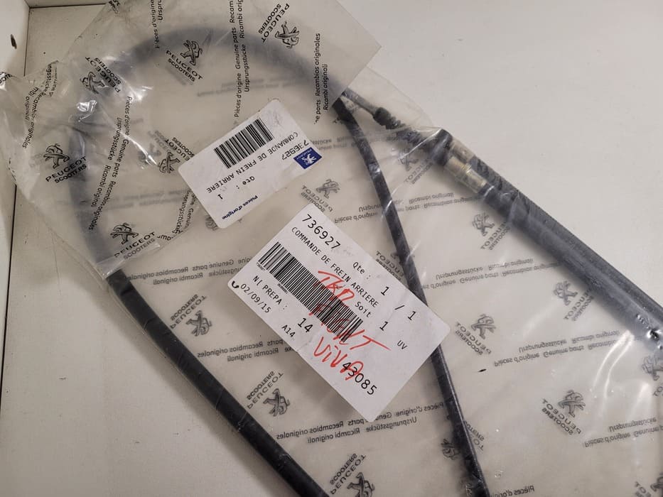 Câble de frein arrière d'origine Peugeot 736927 pour Vivacity, Speedfight, Trekker – Image 2