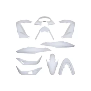 kit carénage Honda 125 PCX 2010+2013 blanc brillant (10 pièces)  -P2R-