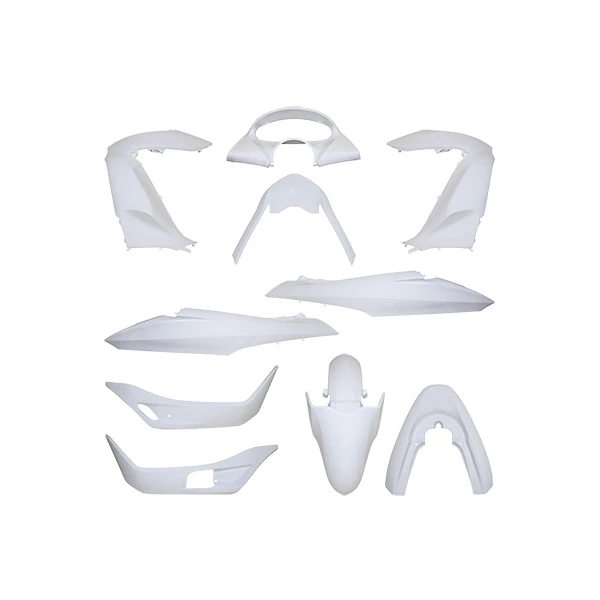 kit carénage Honda 125 PCX 2010+2013 blanc brillant (10 pièces) -P2R-
