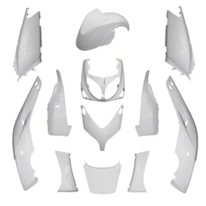 kit carénage Yamaha 500 T-Max 2001+2007 blanc brillant -STYLE ORIGINE- (12 pièces)  -P2R-