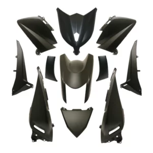 kit carénage Yamaha 530 T-Max 2012+2014 noir mat (11 pièces)  -P2R-