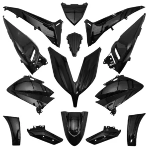kit carénage Yamaha 530 T-Max 2015+2016 noir brillant (14 pièces)