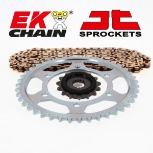 Kit chaine Honda CB 125 F démultiplication courte (14x45) - AFAM / JT / EK